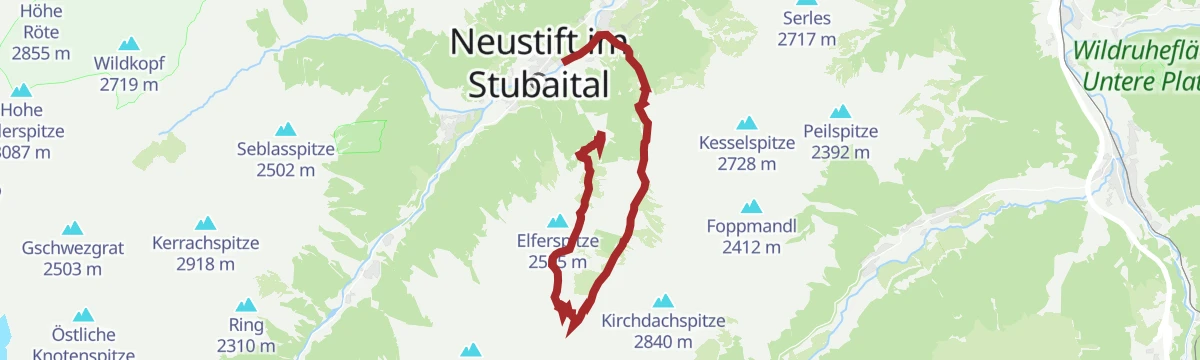 Route map: Wanderparadies Elfer